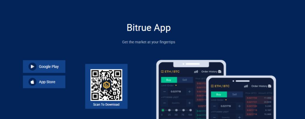 Ứng dụng Bitrue Mobile