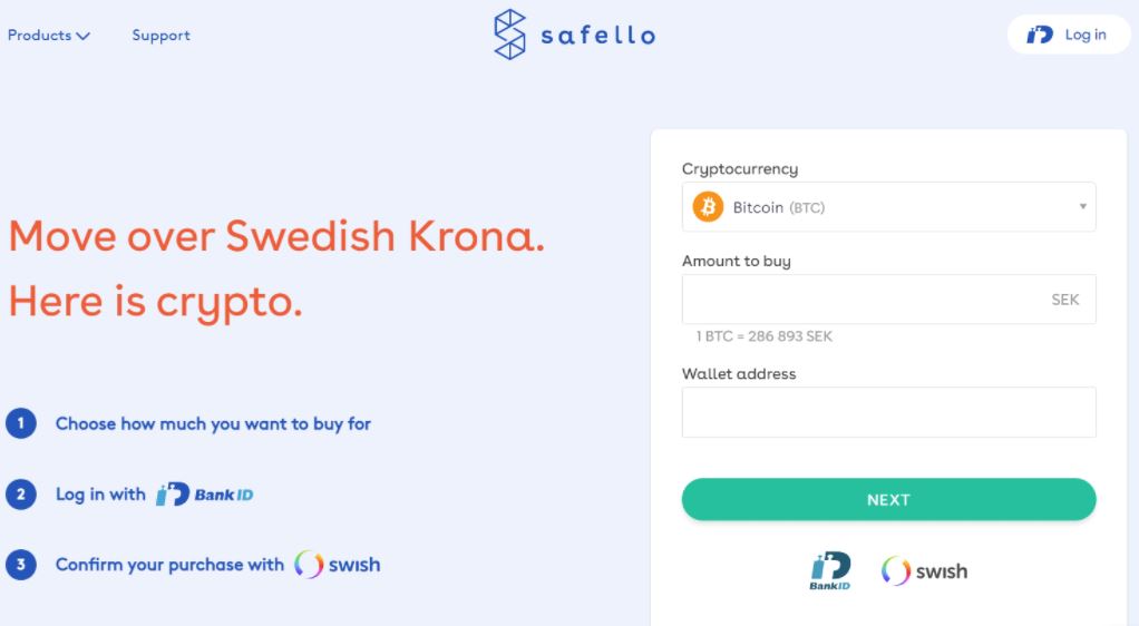 Safello - Sàn giao dịch Bitcoin tốt nhất của Thụy Điển