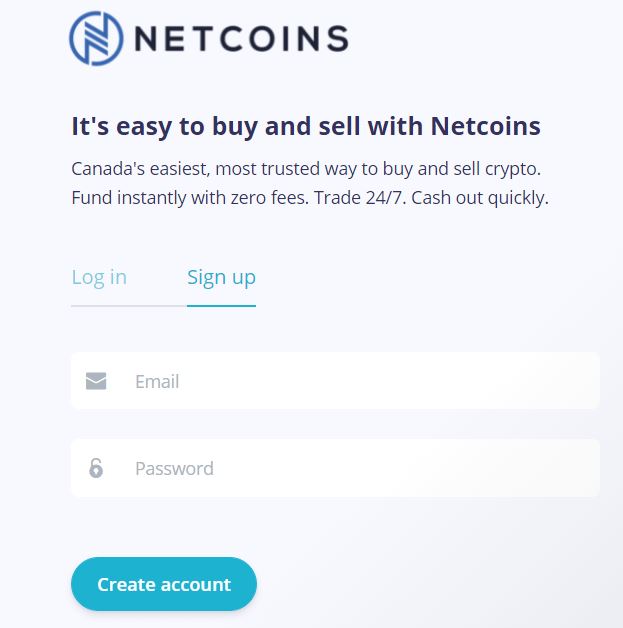 Quy trình đăng ký Netcoins