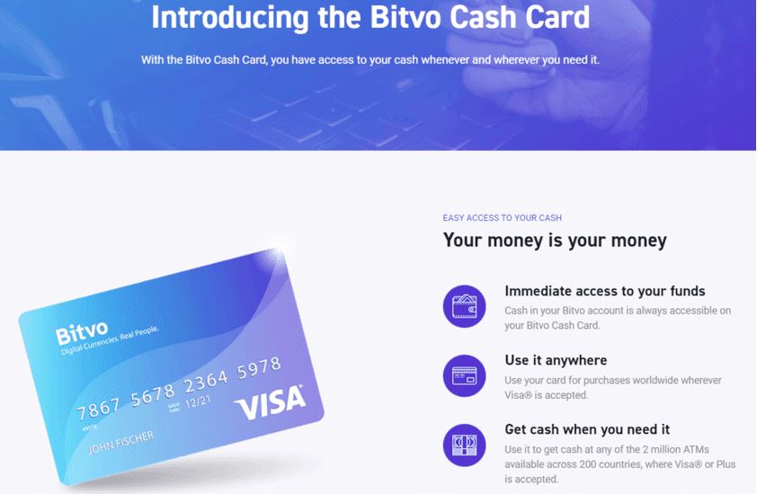 Thẻ tiền mặt Bitvo