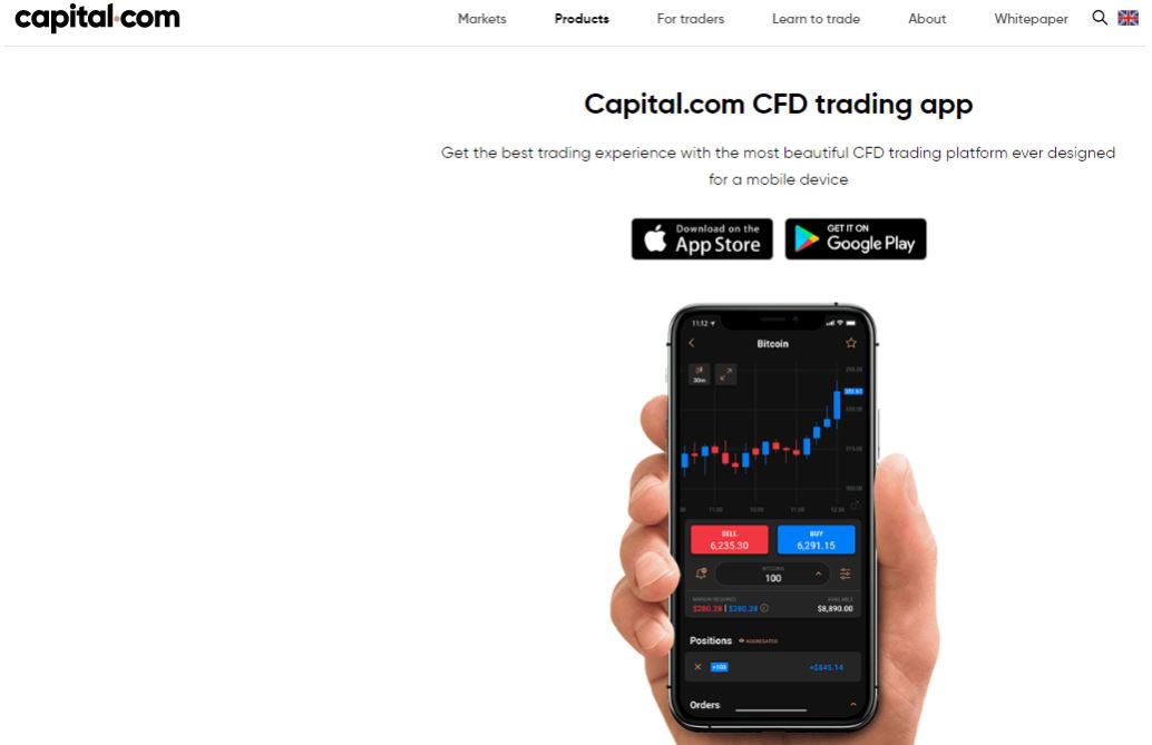 Ứng dụng di động Capital.com
