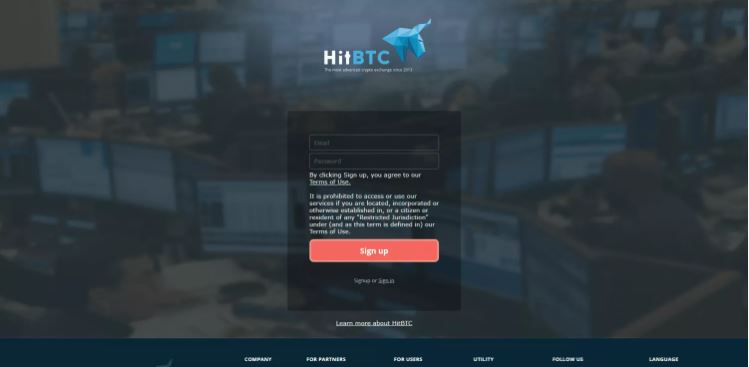 Hoàn tất quá trình thiết lập cho tài khoản HitBTC của bạn