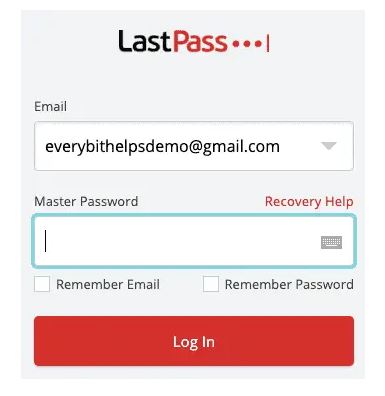 Cách đăng nhập vào LastPass