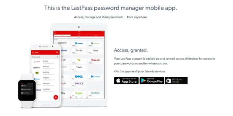 Ứng dụng di động LastPass