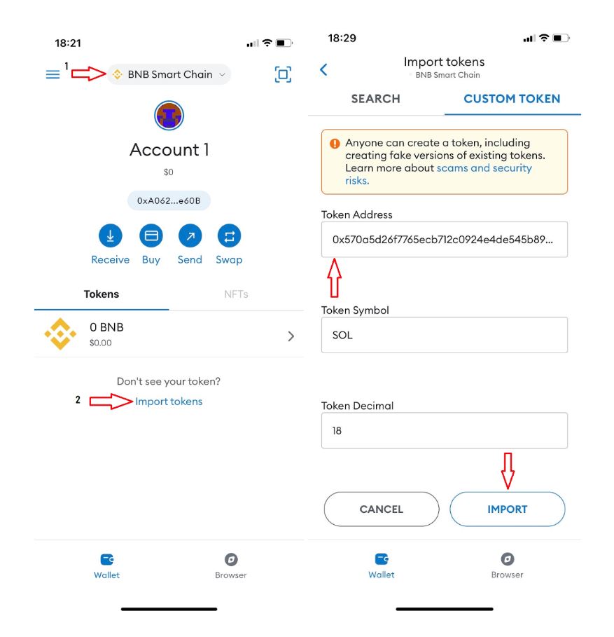 Xác nhận mạng mặc định trên MetaMask